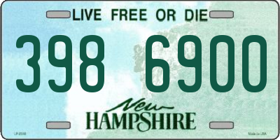 NH license plate 3986900