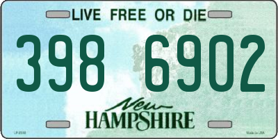 NH license plate 3986902