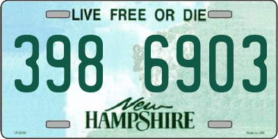 NH license plate 3986903