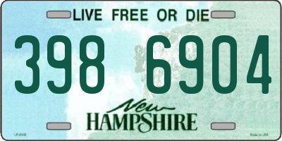 NH license plate 3986904