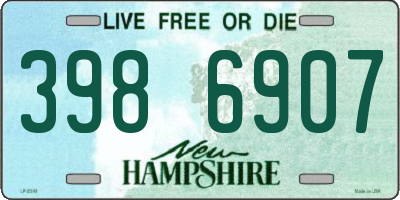 NH license plate 3986907