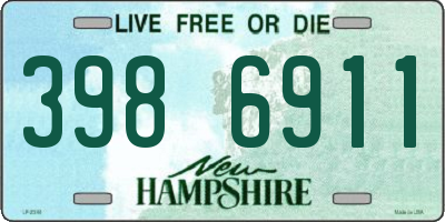 NH license plate 3986911