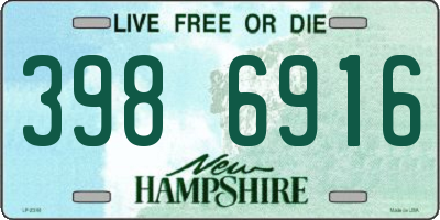 NH license plate 3986916