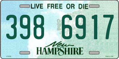 NH license plate 3986917