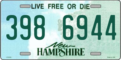 NH license plate 3986944