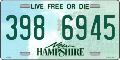 NH license plate 3986945