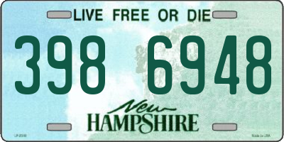 NH license plate 3986948