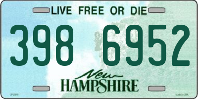 NH license plate 3986952