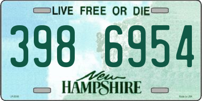 NH license plate 3986954