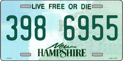 NH license plate 3986955