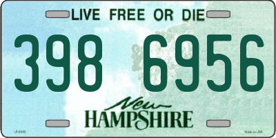 NH license plate 3986956