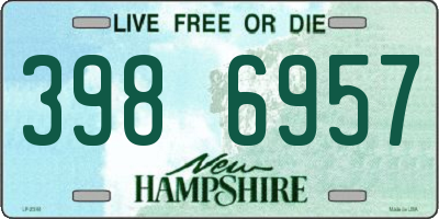 NH license plate 3986957