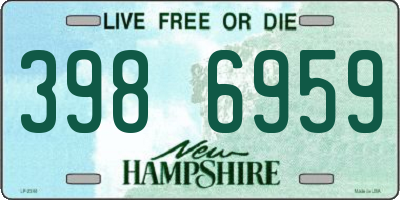 NH license plate 3986959