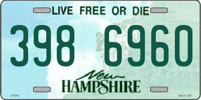 NH license plate 3986960