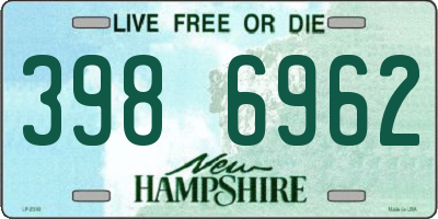 NH license plate 3986962