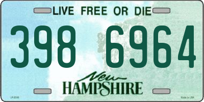 NH license plate 3986964