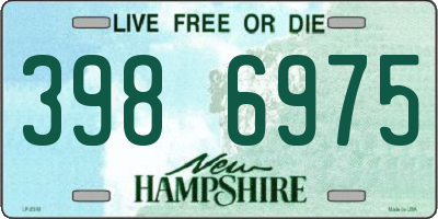 NH license plate 3986975