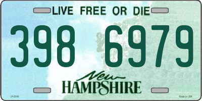 NH license plate 3986979