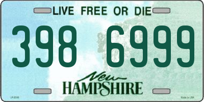 NH license plate 3986999