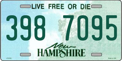 NH license plate 3987095