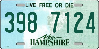 NH license plate 3987124