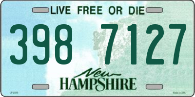 NH license plate 3987127