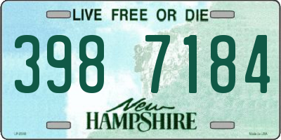 NH license plate 3987184