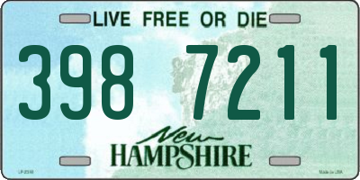 NH license plate 3987211