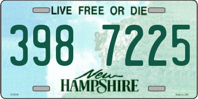 NH license plate 3987225
