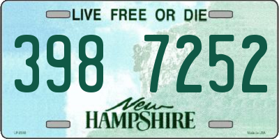 NH license plate 3987252