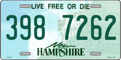 NH license plate 3987262