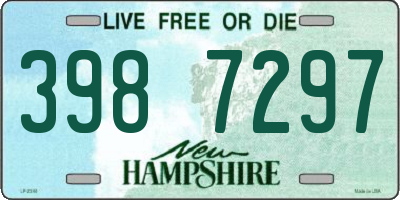 NH license plate 3987297