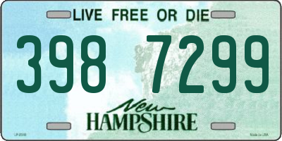 NH license plate 3987299