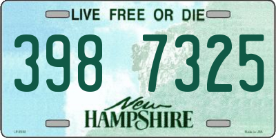 NH license plate 3987325