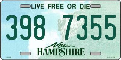 NH license plate 3987355