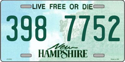 NH license plate 3987752