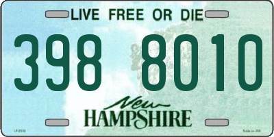 NH license plate 3988010