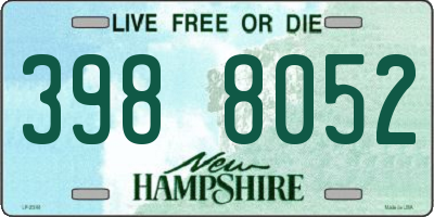 NH license plate 3988052