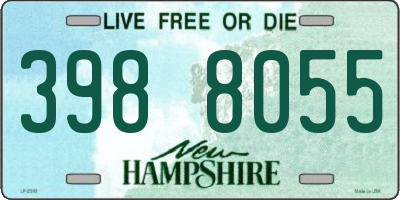 NH license plate 3988055