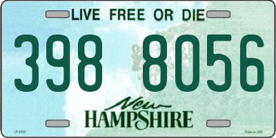 NH license plate 3988056