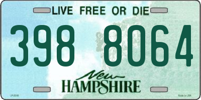 NH license plate 3988064