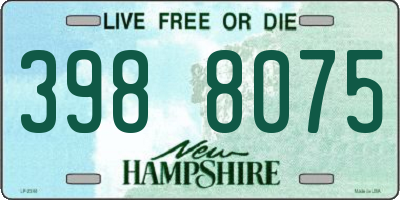 NH license plate 3988075