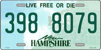 NH license plate 3988079