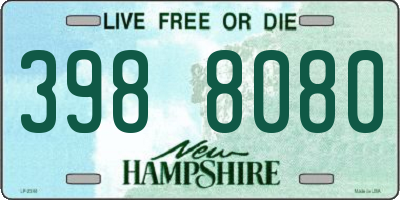 NH license plate 3988080