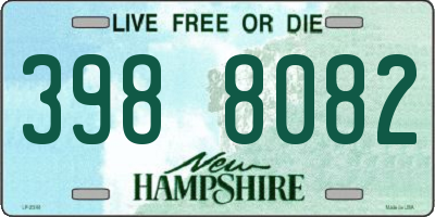 NH license plate 3988082