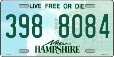 NH license plate 3988084