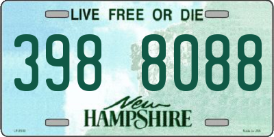 NH license plate 3988088