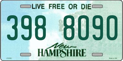 NH license plate 3988090