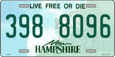 NH license plate 3988096