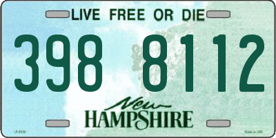 NH license plate 3988112